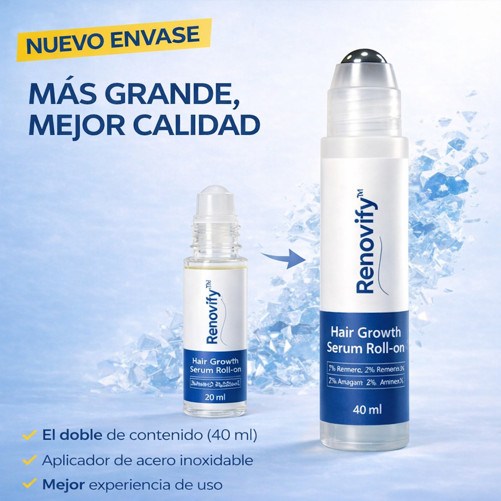 Serum Roll-On anti caída que reactiva el crecimiento capilar desde la raíz
