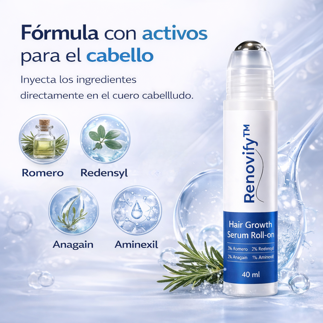 Serum Roll-On · Anticaída y Densidad Capilar